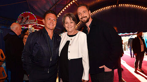 Stefan Mross, Ramona Lei&szlig; und ihr Sohn Alexander im April 2025.