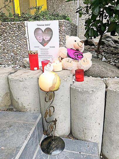 Ein kleiner Gedenkort für die kleine Vanessa.