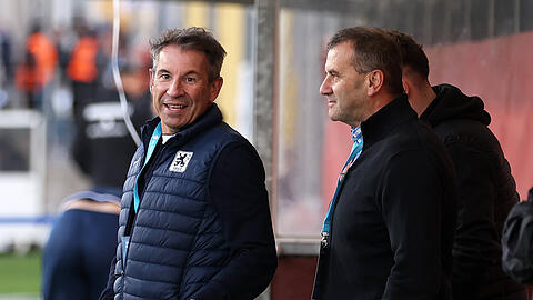 Pr&auml;sident Gernot Mang und Sportboss Manfred Paula arbeiten gut zusammen - sind aber offenbar nicht immer einer Meinung.
