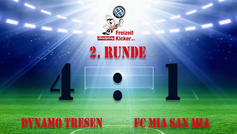Dynamo Tresen gewann das Spiel in der 2. Runde mit 4:1. Dynamo Tresen gewann das Spiel in der 2. Runde mit 4:1.