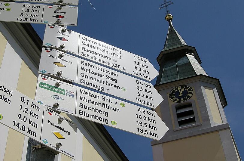 In Stühlingen beginnt die Weitwanderung durch den Schluchtensteig.