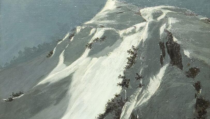 Von Hippolyt Ludwig von Klenze stammt diese „Mondnacht“ in den Bergen, möglicherweise am Walmendinger Horn. Von Hippolyt Ludwig von Klenze stammt diese „Mondnacht“ in den Bergen, möglicherweise am Walmendinger Horn.