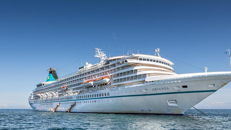 Das Kreuzfahrtschiff "MS Artania" (undatiert). Das Kreuzfahrtschiff "MS Artania" (undatiert).