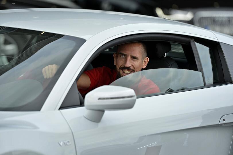 Franck Ribéry ist nicht nur auf dem Feld schnell unterwegs.