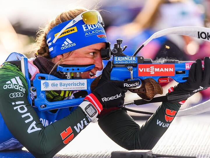 Kam auf Rang 1): Vanessa Hinz beim liegend Anschlag.