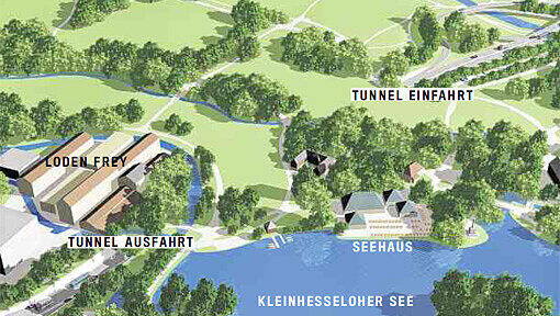 War da mal eine Straße? Mit dem Tunnel unter dem Isarring wird der Englische Garten größer und das Gebiet am Kleinhesseloher See viel ruhiger. War da mal eine Straße? Mit dem Tunnel unter dem Isarring wird der Englische Garten größer und das Gebiet am Kleinhesseloher See viel ruhiger.