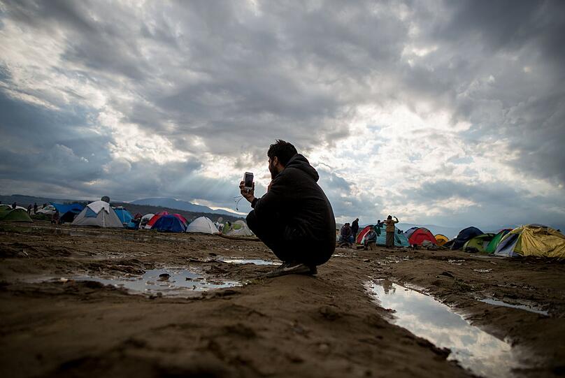 Erschütternd: Szenerie in Idomeni, wo Tausende Flüchtlinge festsitzen.