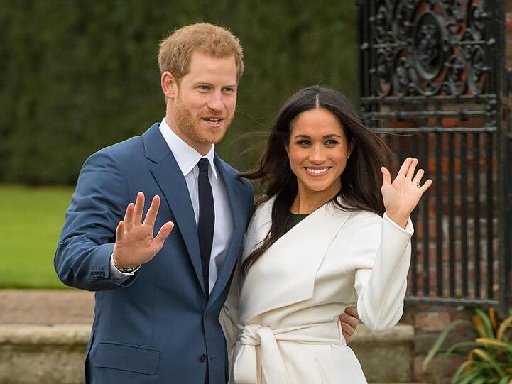 Prinz Harry und Herzogin Meghan verabschieden sich.