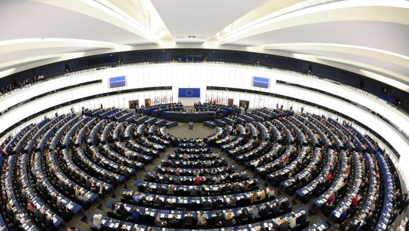 Blick in den Plenarsaal des Europaparlaments. Blick in den Plenarsaal des Europaparlaments.