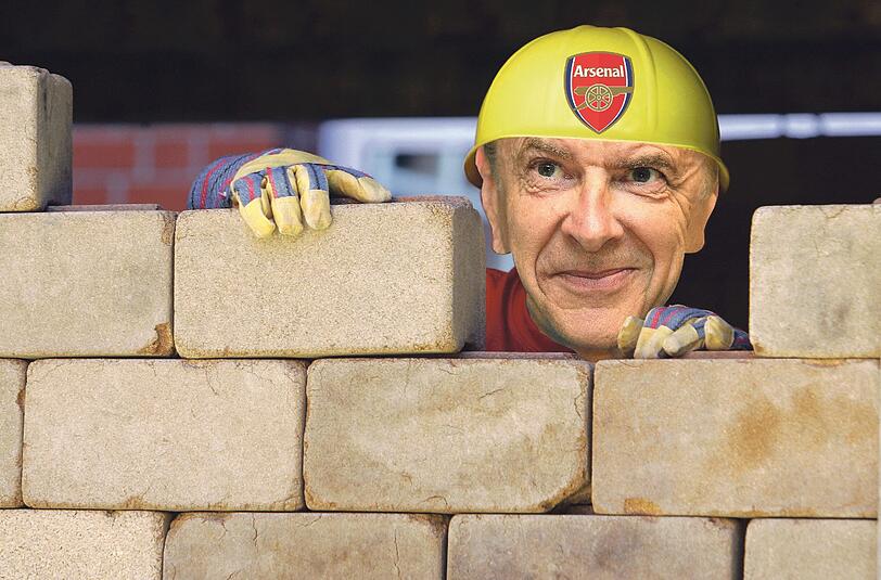 Ein Toptrainer als Maurermeister: Arsene Wenger, Coach des FC Arsenal, der am Mittwoch in der Champions League auf den FC Bayern trifft.