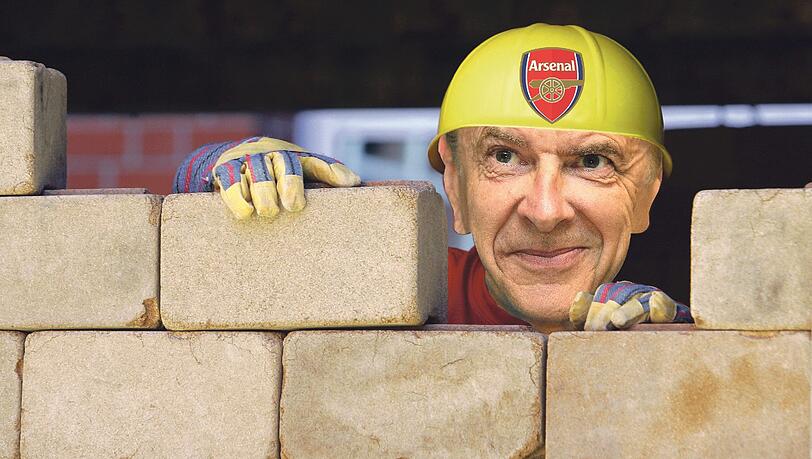 Ein Toptrainer als Maurermeister: Arsene Wenger, Coach des FC Arsenal, der am Mittwoch in der Champions League auf den FC Bayern trifft. Ein Toptrainer als Maurermeister: Arsene Wenger, Coach des FC Arsenal, der am Mittwoch in der Champions League auf den FC Bayern trifft.