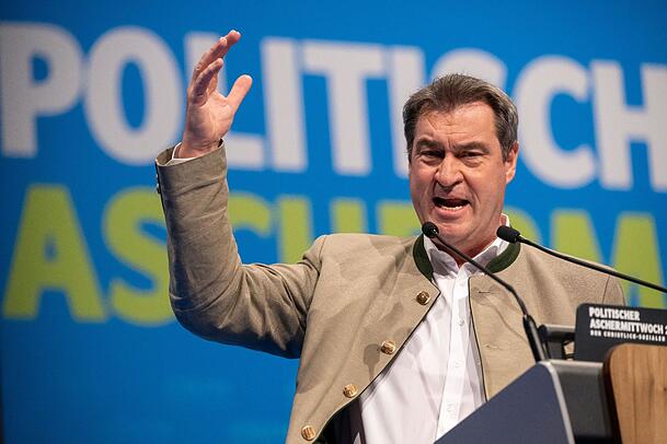 CSU-Chef Söder teilte vor allem gegen die Grünen aus.