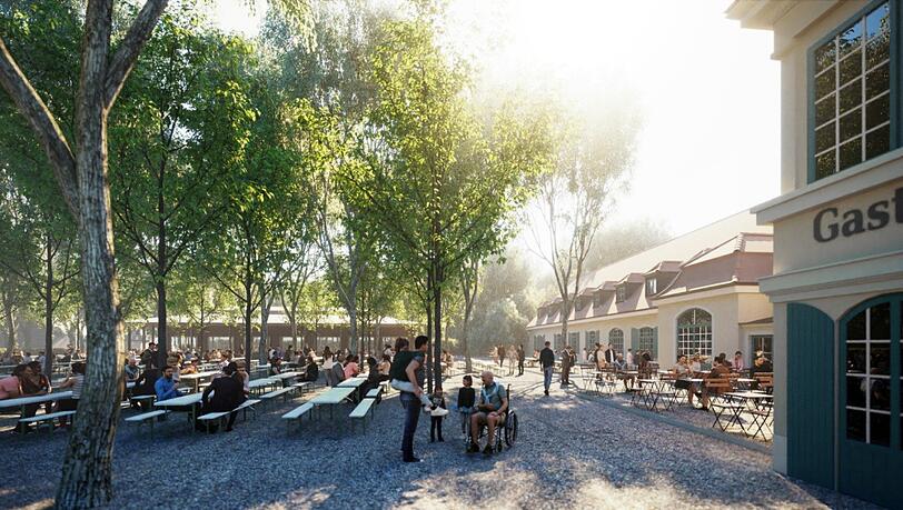 So soll der Biergarten einmal aussehen.