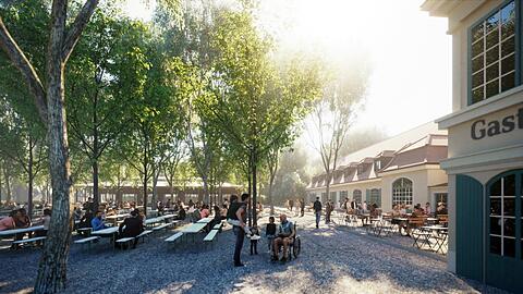 So soll der Biergarten einmal aussehen.