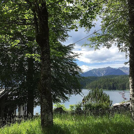 Blick auf den idyllischen Eibsee.