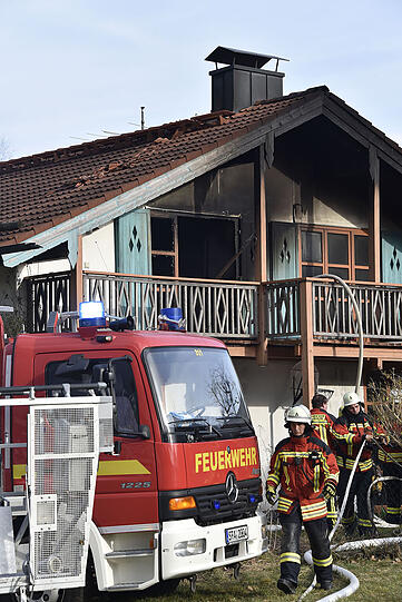 In Aufhausen kam es am Dienstag zu einem Brand eines Wohnhauses.