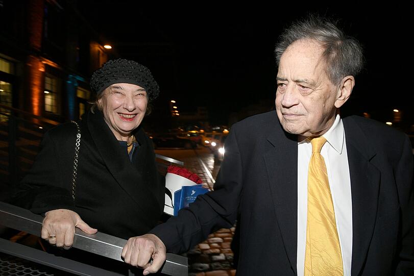 Filmproduzent und Oscargewinner Arthur Cohn mit Frau