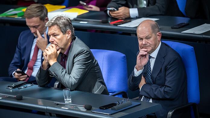 Es kriselt: Die drei Spitzen der Ampel-Koalition. (Archivbild)