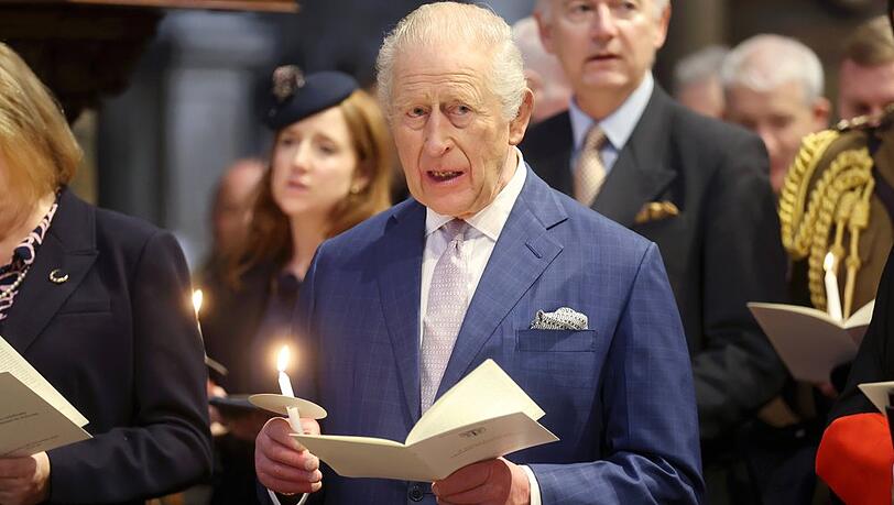 König Charles beim Adventsgottesdienst in der Westminster Abbey Anfang Dezember. König Charles beim Adventsgottesdienst in der Westminster Abbey Anfang Dezember.