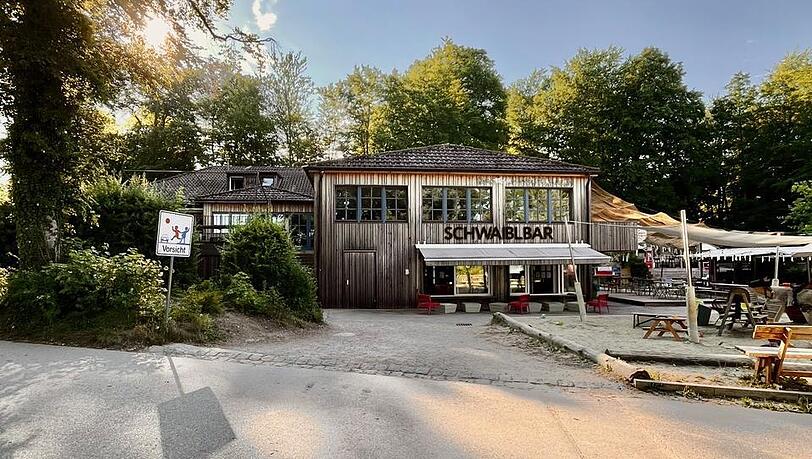 Die Schwaiblbar am Starnberger See.