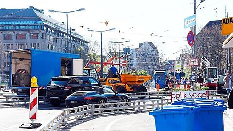 Hier brauchen Autofahrer oft viel Geduld: Die Baustelle am Sendlinger Tor. (Archivbild)