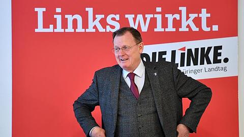 Bodo Ramelow im Landtag von Erfurt. Am 4. März soll in Thüringen ein neuer Ministerpräsident gewählt werden.