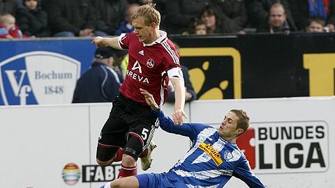 Am Sieg vorbei: Nürnberg spielt Unentschieden in Bochum.