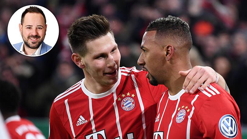 Im DFB-Team auch Rivalen: Niklas Süle (li.) und Jerome Boateng vom FC Bayern. AZ-Redakteur Patrick Mayer kommentiert, warum Süle bei der Fußball-WM 2018 den Vorzug erhalten sollte.