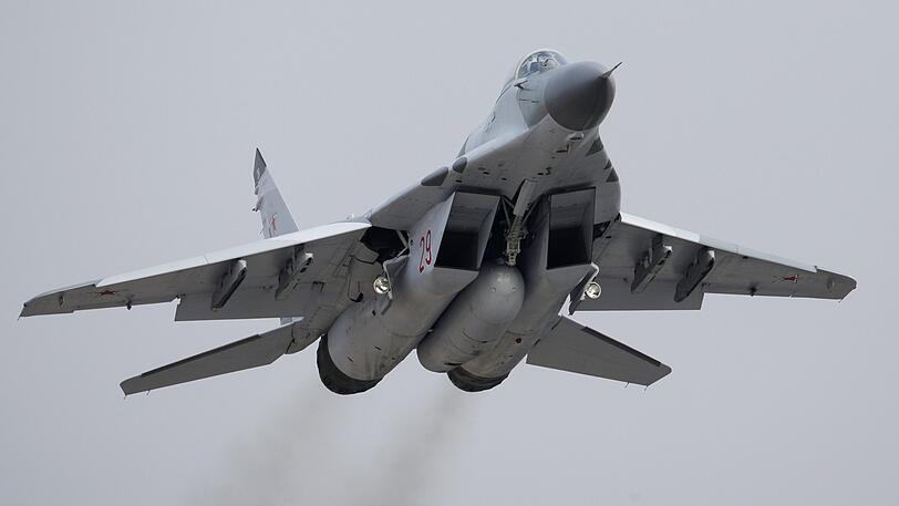 Ein MiG-29-Kampfjet. (Symbolbild)