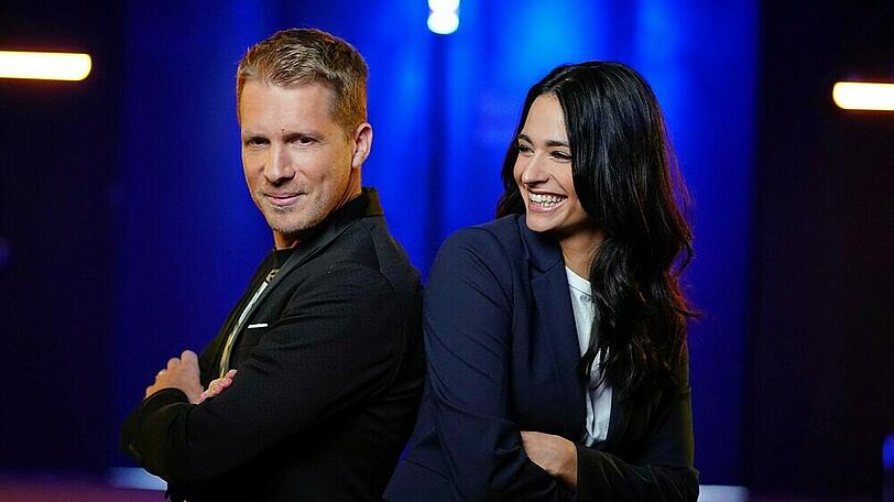 Entertainer Oliver Pocher moderiert mit seiner Ehefrau Amira als Sidekick die Late-Night-Show "Pocher - gefährlich ehrlich!"