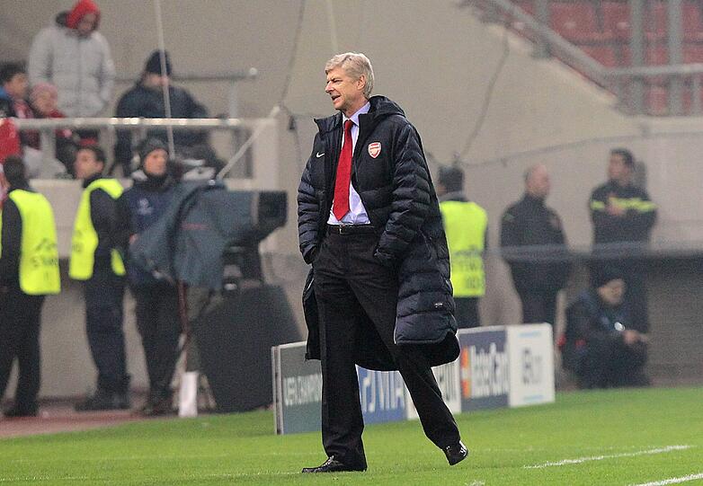 Arsene Wenger führte die "Gunners" auf Platz zwei der Vorrundenruppe B. Der Franzose trainiert den englischen Hauptstadtclub bereits seit 1996.