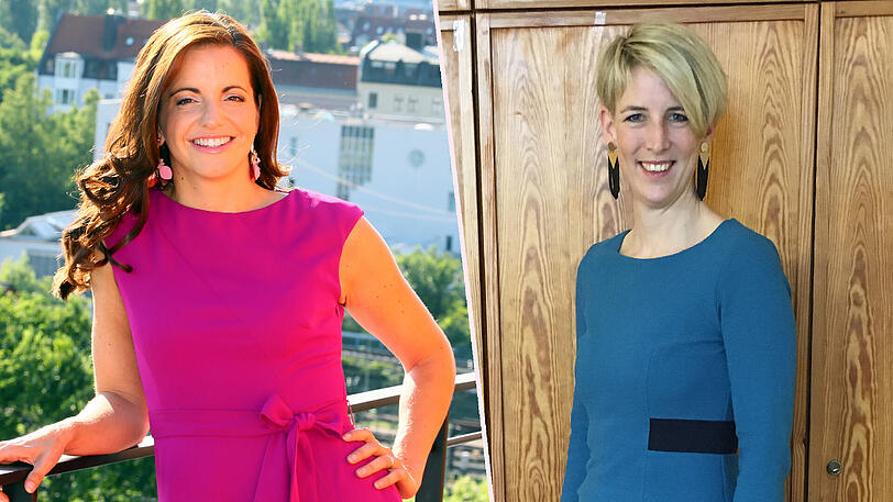 Münchner OB-Kandidatinnen: Katrin Habenschaden (Grüne) und Kristina Frank (CSU)