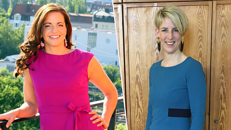 Münchner OB-Kandidatinnen: Katrin Habenschaden (Grüne) und Kristina Frank (CSU) Münchner OB-Kandidatinnen: Katrin Habenschaden (Grüne) und Kristina Frank (CSU)