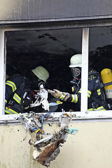 Die Bilder vom Brandort.