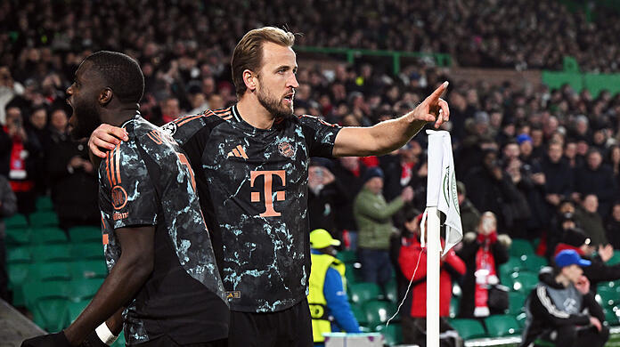 Inbegriffe der neuen Bayern-Souveränität: Abwehrchef Dayot Upamecano (l.) und Harry Kane, der seinen Torriecher wiedergefunden hat.