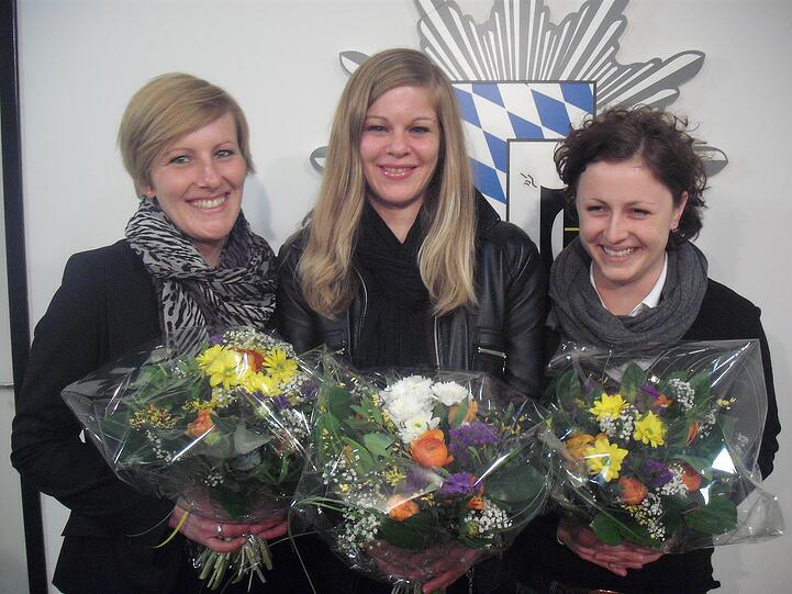 Drei couragierte Frauen: Nina Eltges, Patricia Rein und Susanne Räuschl