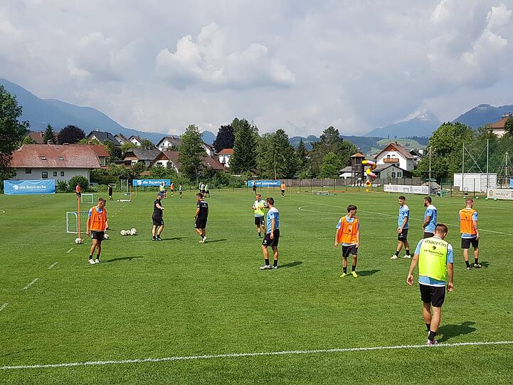 Der zweite Tag im Trainingslager des TSV 1860 in Windischgarsten.