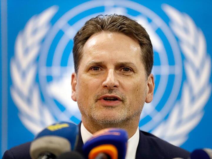 Der bisherige UNRWA-Chef Pierre Krähenbühl, hier Mitte Februar, hat seinen Rücktritt erklärt.