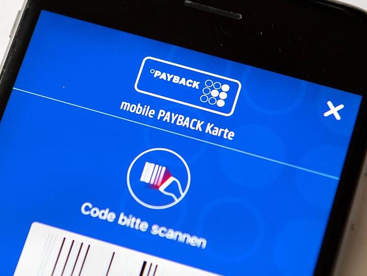 Die Payback-App auf einem Smartphone.
