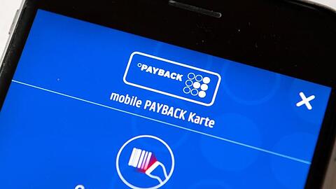 Die Payback-App auf einem Smartphone.