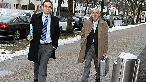 Die 1860-Sanierer Dieter Schneider (re.) und Robert Schäfer.