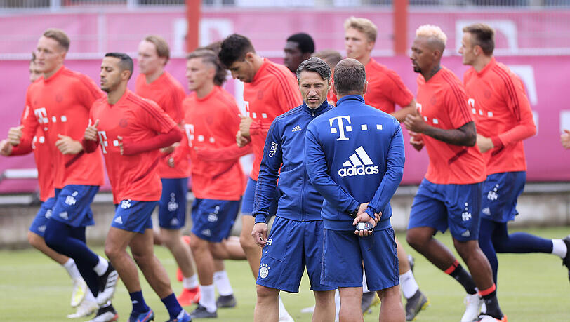 In enger Absprache: Niko Kovac (li.) und Hansi Flick beim FC Bayern. In enger Absprache: Niko Kovac (li.) und Hansi Flick beim FC Bayern.