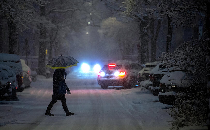 Weitere Schnee-Bilder aus München.