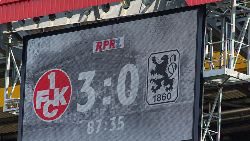 Der TSV 1860 München ist gegen Kaiserslautern untergegangen.