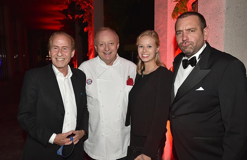 Michael Holm, Alfons Schuhbeck, Anna Holm und Ikke Hüftgold (Matthias Distel)