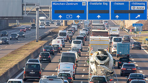 Stau auf der A9. (Symbolbild)