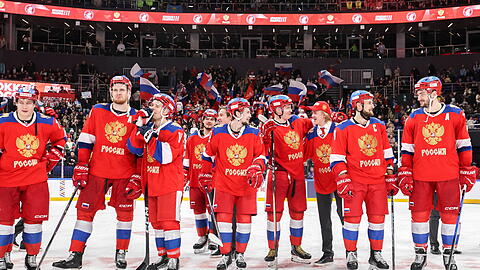 K&ouml;nnten bei der Eishockey-WM in Deutschland ihr Comeback in den internationalen Sport feiern: Die russische Eishockey-Nationalmannschaft.