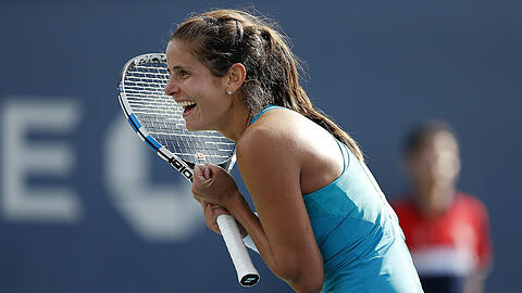 Julia Görges steht nach dem Sieg über Aleksandra Krunic im Achtelfinale der US Open.