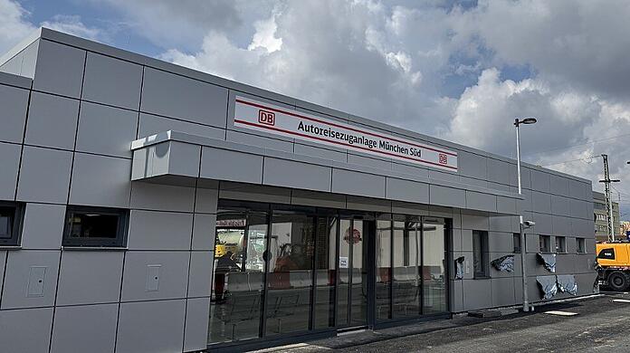 Die neue DB-Autoreisezuganlage am Südbahnhof.