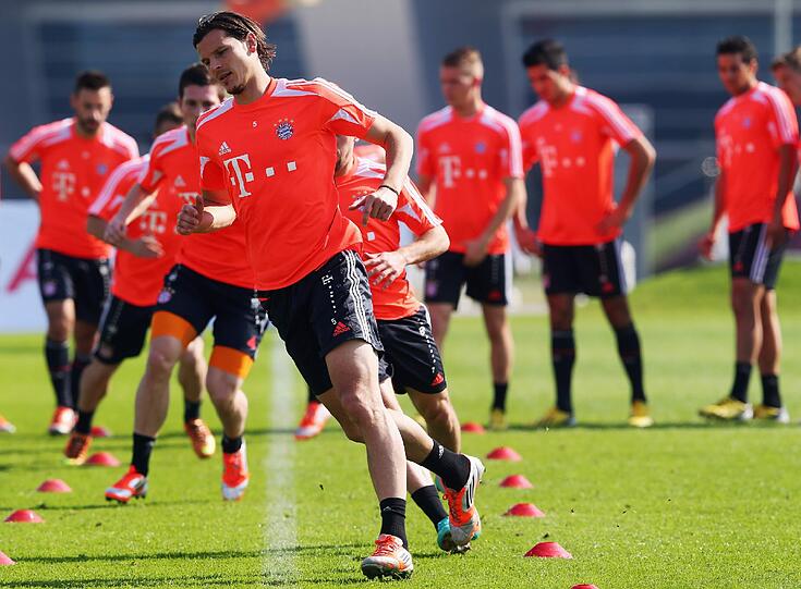 Der FC Bayern am vierten Trainingstag in Doha.